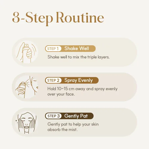 Vista 7 de Triple Active Mist, suero coreano para el cuidado de la piel, tratamiento facial hidratante todo en uno para piel radiante y húmeda, cuidado diario