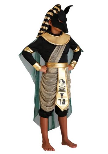 Vista 2 de Disfraz de Anubis para Niño Multicolor