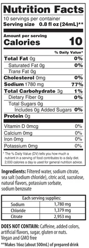 Vista 5 de El aditivo para bebidas electrolíticas de la NASA Berry Blend 10 bolsas Sugar free NASA-developed electrolyte blend - 1,780mg sodium mixes into 16