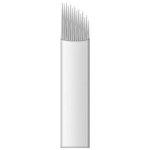 Vista 8 de 50pcs Aguja de Maquillaje Permanente Manual Ceja Tatuaje Microblade Agujas Inclinadas (7 Agujas Inclinadas)