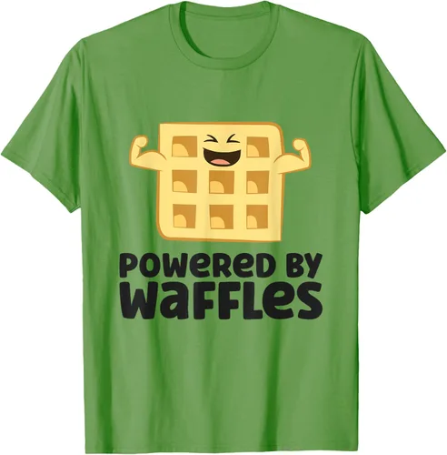 Vista 21 de Camiseta de gofres para el desayuno con diseño de gofres, Blanco, S