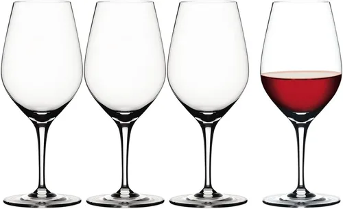 Vista 11 de Spiegelau Clear Authentis Copas de vino burdeos, paquete de 4