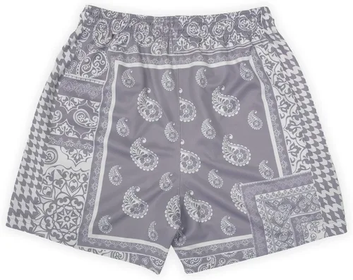 Vista 2 de DIOTSR Pantalones cortos de malla de cachemira para hombre, pantalones cortos casuales con gráficos retro, pantalones cortos atléticos para correr