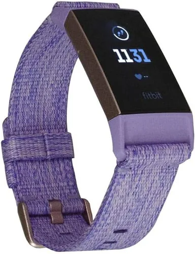 Vista 10 de Fitbit Charge 3 - Rastreador de actividad física Oro rosa/azul gris
