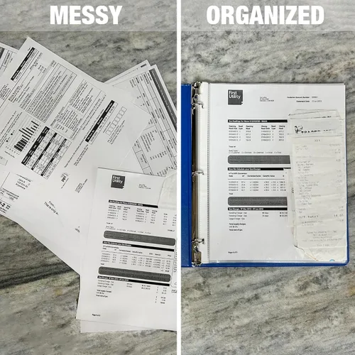Vista 4 de Samsill Protectores de hojas ultra transparentes, paquete de 150 unidades, protectores de página de 8.5 x 11 pulgadas para carpeta de 3 anillas