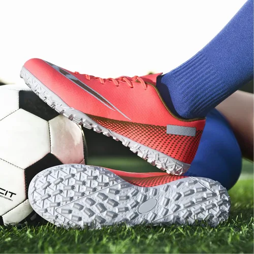 Vista 5 de Zapatos de fútbol para hombre, botas de fútbol deportivas transpirables profesionales para exteriores e interiores TFAG