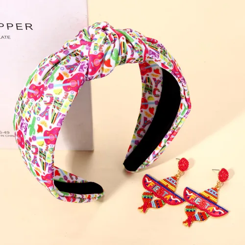 Vista 185 de YAHPERN Diadema para el día de San Valentín para mujer, colorida diadema de algodón con estampado de corazón de conversación XOXO Love, diadema