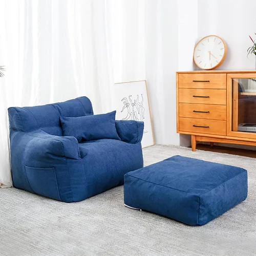Vista 10 de HWOEK Sofa Lazy Sack - Puf ultra suave, sillas, tumbona perezosa, tatami (sin relleno), funda para puf suave para adultos, adolescentes y niños