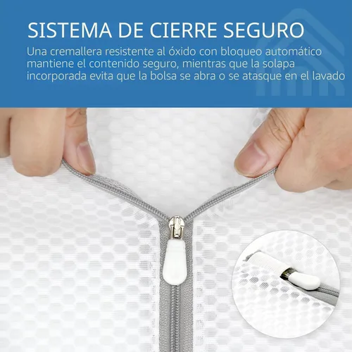 Vista 3 de Muchfun 3 bolsas de lavandería duraderas de malla de panal para prendas delicadas de 9 x 12 pulgadas (3 pequeñas) 36 ES Small