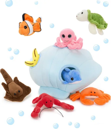 Vista 21 de Muiteiur 4 Piezas de Animales de Peluche de Perros, 8 Pulgadas Peluches de Perros a Granel con Corazón, Juguetes de Peluche Suaves de Cachorros