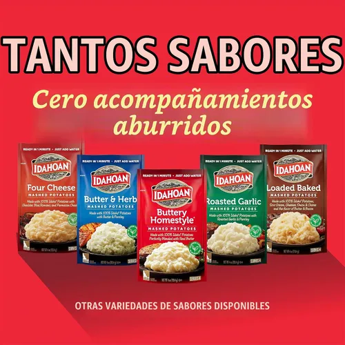 Vista 8 de Idahoan® Buttery Homestyle® Puré de papas, 4 onzas (paquete de 12)