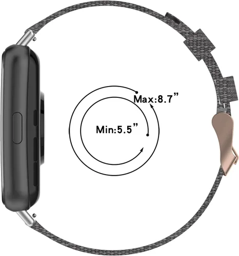 Vista 2 de Senter Correas de repuesto de nailon suave de liberación rápida para Huawei Watch Fit 2 Smart Watch