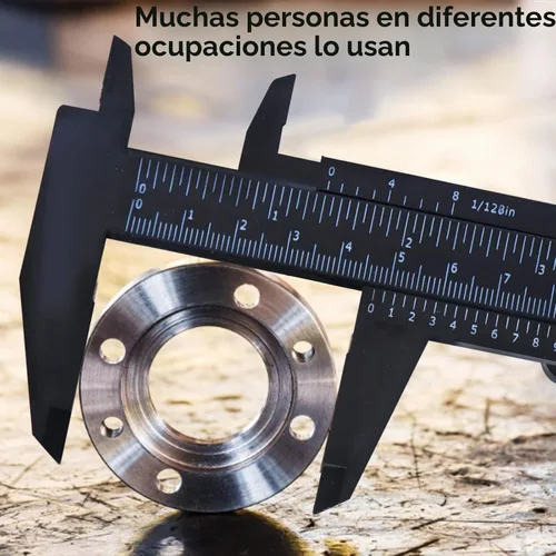Vista 4 de Herramienta de medición de cejas de 6 pulgadas/5.906 in, regla de mapeo de cejas, mini pinza de vernier, regla de plástico de doble escala