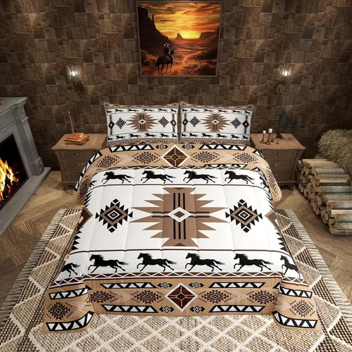 Vista 9 de Juego de edredón estampado de ovejas, juego de ropa de cama vintage de granja para niños, niñas, mujeres, adultos, parejas, ovejas, juego de edredón