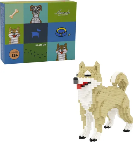 Vista 8 de Larcele Juego de Bloques de Construcción de Perro Micro, Kit de Ladrillos de Juguete de Construcción Mini para Mascotas, 950 Piezas KLJM-02
