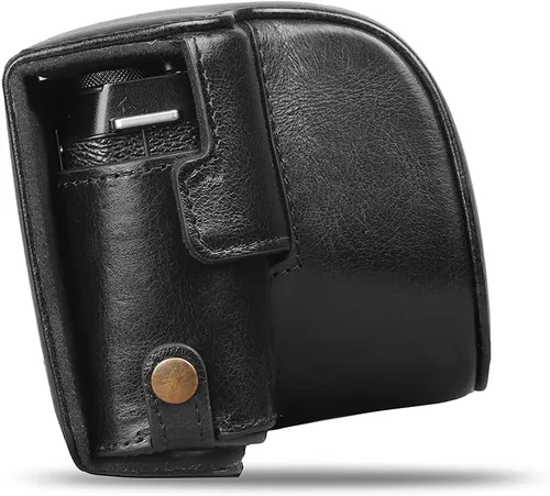 Vista 5 de MegaGear MG1979 Ever Ready - Funda de piel auténtica para cámara compatible con Fujifilm X Series X-E4, color negro