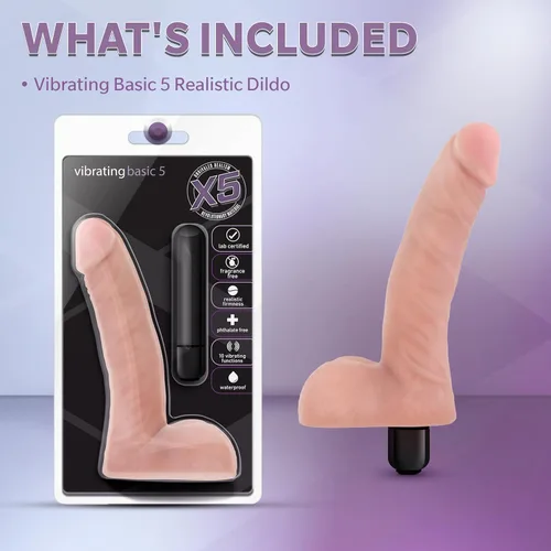 Vista 9 de Consolador vibrador Blush de 5.5 pulgadas para principiantes, 10 funciones vibratorias para estimulación intensa, estimulación del punto G, polla