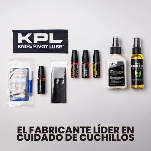 Vista 6 de Knife Pivot Lube Aceite de cuchillo de camelia para cuchillas - Tsubaki, aceite de afilado para limpieza y cuidado de cuchillas - Botella de spray