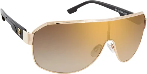 Vista 2 de Rocawear R1490 Dashing Metal Uv Protective Rectangular Shield Sunglasses Gifts for Men with Flair 135 Mm