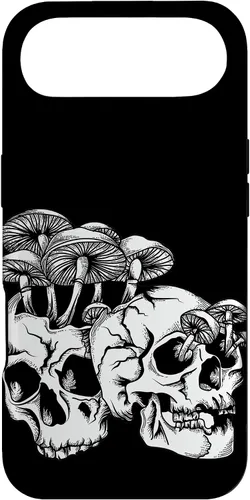 Vista 27 de Skull Goth Gothic Occult Emo Satanic Mushroom Skeleton Case for iPhone 17