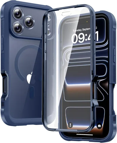 Vista 66 de Carcasa Diaclara diseñada para iPhone 12/12 Pro, carcasa completa resistente con protector de pantalla táctil y antiarañazos integrado, carcasa