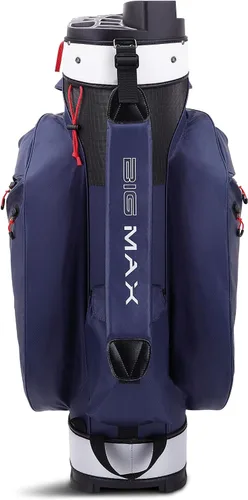 Vista 4 de Big Max Dri Lite Silencio 2 - Bolsa impermeable para carrito de golf con protector de 14 vías para club de golf con parte superior, bolsillos