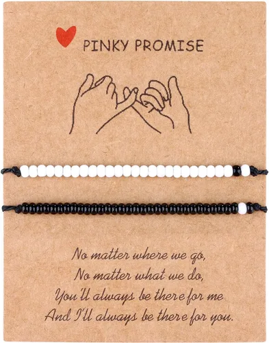 Vista 14 de Pulseras para parejas de mejores amigas, pulseras para 2 personas a juego con Yin Yang para él y ella, joyería para mejor amiga, amistad, relación