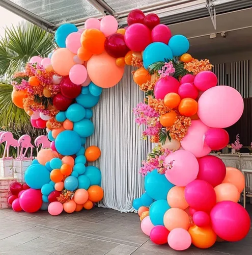Vista 10 de Guirnalda de globos de oro burdeos, doble relleno, perla, blanco, dorado, granate, rojo vino, kit de arco de globos para boda, baby shower