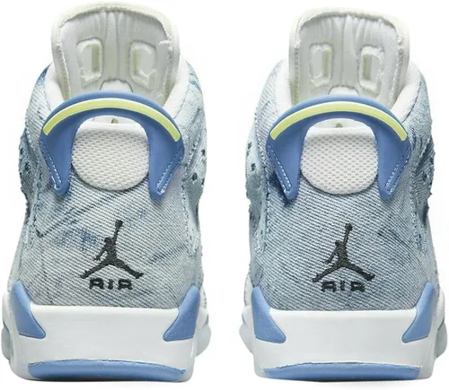 Vista 5 de Big Kids Jordan 6 Retro Washed Denim WhtDutch Blue-Citron Tint DM9045 100