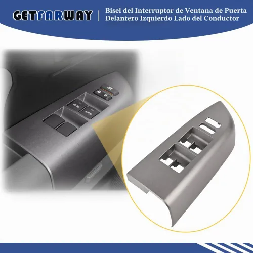 Vista 7 de Interruptor de ventana de puerta Bisel delantero izquierdo lado del conductor para Toyota Tundra/Sequoia 2007 2008 2009 2010 2011 2012 2013 2013
