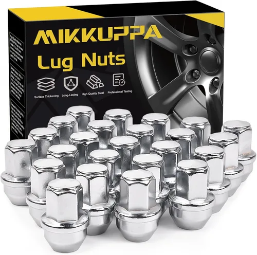 Vista 14 de MIKKUPPA 20 tuercas de llanta OEM 9/16-18, repuesto para Dodge Dakota 2006-2010, Durango 2004-2009, ruedas Ram 1500 Factory 2002-2010, asiento negro