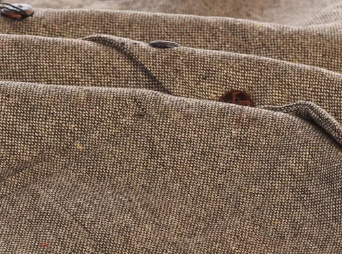 Vista 93 de Gioberti Chaleco de tweed formal de 6 botones para hombres