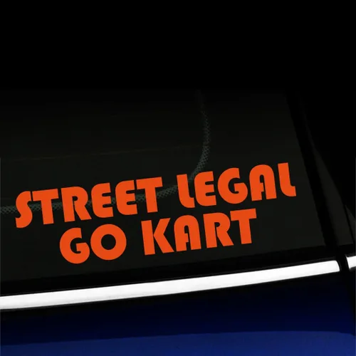 Vista 3 de Street Legal Go Kart - Calcomanía de vinilo para Mini Cooper, color a elegir - [azul azul]