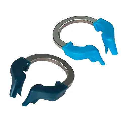 Vista 5 de Anillo de abrazadera de matrices dentales, anillo separador de anillo de sujeción elástico de níquel R2, clips de matriz contorneada seccional Azul
