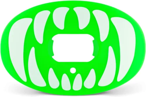 Vista 8 de Battle Oxygen Predator - Protector bucal de fútbol – Protector bucal deportivo de máximo oxígeno – Boquilla se adapta con o sin aparatos ortopédicos