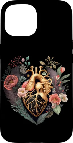 Vista 6 de Anatomical Heart and Flowers for Your Love Case for iPhone 17