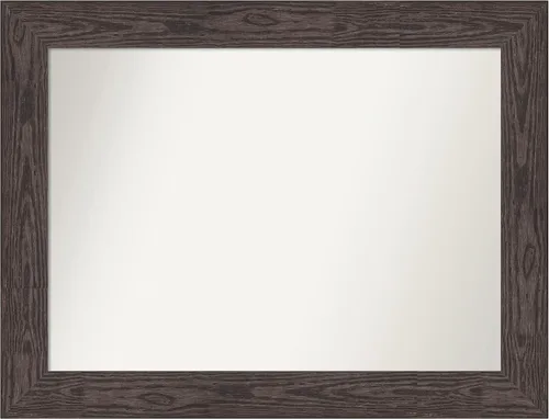 Vista 408 de Amanti Art Espejo personalizado, espejo de baño negro puente, espejo de pared o espejo de tocador de baño sobre el fregadero (26 x 26 pulgadas)