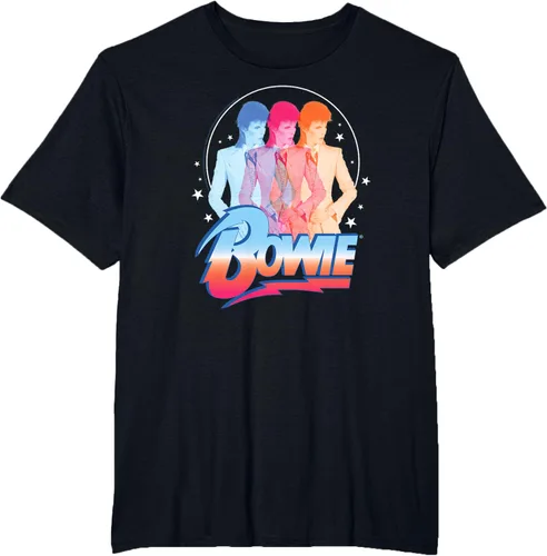 Vista 29 de David Bowie - Camiseta Bowie 3D, Negro