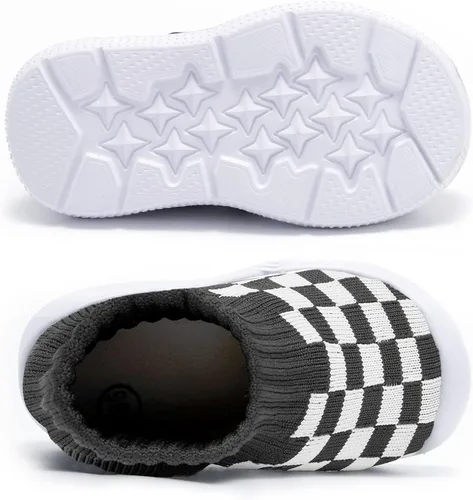 Vista 3 de MORENDL Calcetines para bebés, zapatos antideslizantes para el primer caminar, zapatos para niños y niñas
