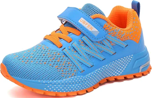 Vista 2 de KUBUA - Zapatos deportivos para niños y niñas tenis para correr ligeros transpirables deportivos y atléticos