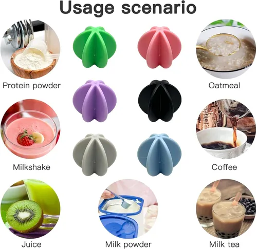 Vista 4 de Shaker Balls 6 bolas mezcladoras de proteínas, bolas de plástico de repuesto para agitador, vaso de botella de bebida, bolas coloridas para batidor