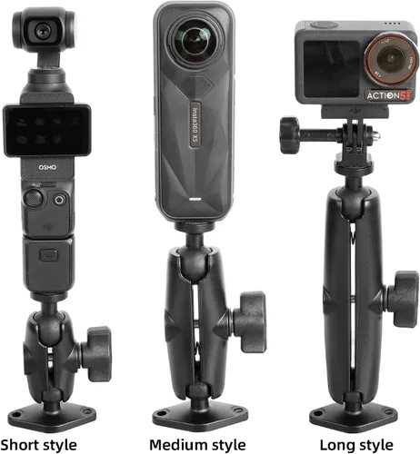 Vista 8 de xik Soporte de montaje para cámara: base rómbica de bola de 1 pulgada, rosca de 1/4 "-20 - Compatible con cámara de seguridad Logitech, DSLR, CCTV