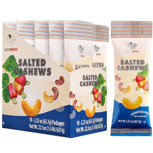 Vista 9 de NEWBAM Anacardos tostados con miel – 12 paquetes individuales de bocadillos (1.5 onzas cada uno) – Nueces dulces crujientes, aperitivo saludable