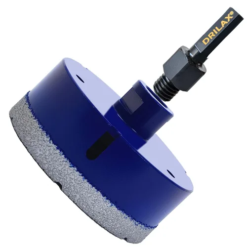Vista 15 de Drilax Sierra perforadora de diamante de 1-1/2 pulgadas para amoladora angular, rosca de 5/8"-11, hormigón de porcelana de cuarzo de granito