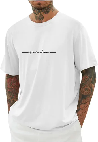 Vista 18 de Camiseta deportiva para hombre, casual, de manga corta, cuello redondo, ajuste holgado, atlética, correr, gimnasio, entrenamiento, camisetas