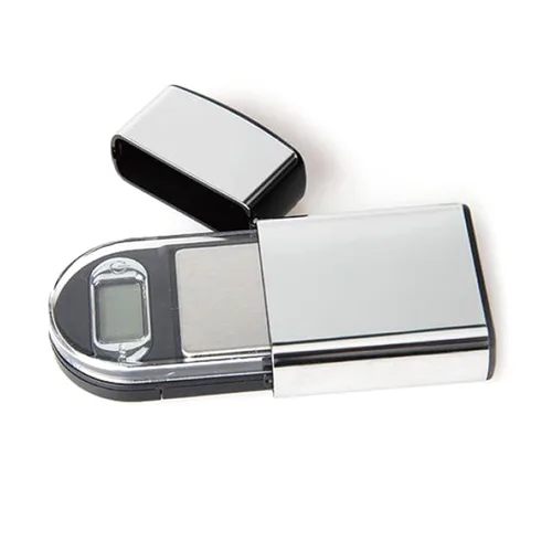 Vista 3 de Báscula de bolsillo de precisión 3.53 oz/0.00 oz Escala digital de gramos pequeña escala de hierbas Mini báscula de alimentos Escala de joyería G Oz