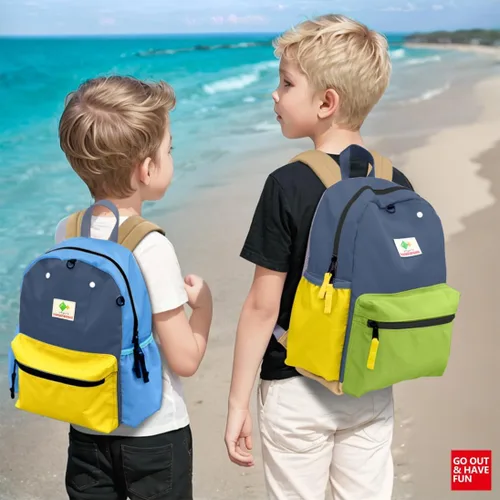 Vista 7 de Mochilas para niños y niñas, mochila para jardín de infantes, escuela primaria, mochila para niños pequeños para la escuela y viajes, Aguacate - L