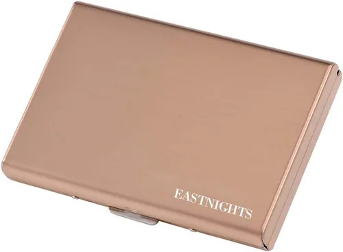 Vista 9 de Soporte para tarjetas de crédito con bloqueo RFID, billetera protectora de acero inoxidable para tarjetas de crédito, carteras de metal para mujeres