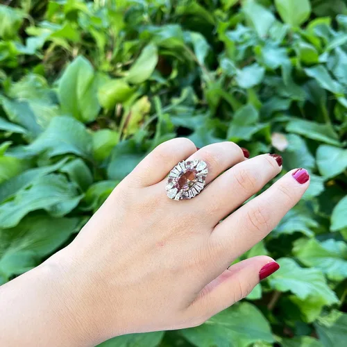 Vista 6 de Anillo de mujer de plata de piedra zultanita 925K - Exquisitas joyas de piedras preciosas para la venta - Anillo de plata sultanita - Diásporo turco