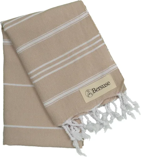 Vista 24 de Bersuse 100 % algodón - Toalla de mano Anatolia turca - Fouta Peshtemal para baño y playa - Para cabeza, rostro, cabello, bebés, cuidado, cocina